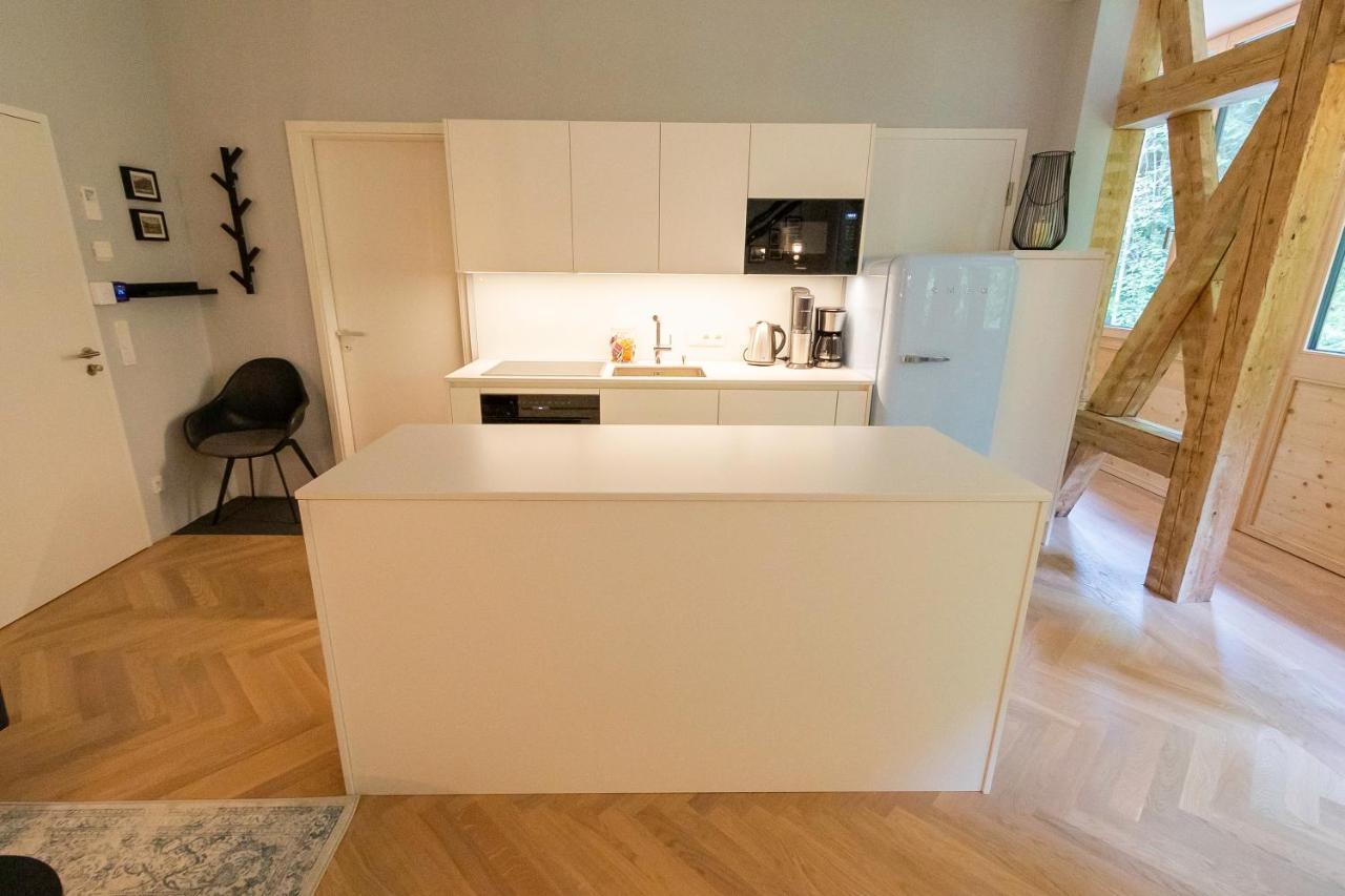 Apartment In Historischer Villa Mit Parkplatz Grünau im Almtal Εξωτερικό φωτογραφία
