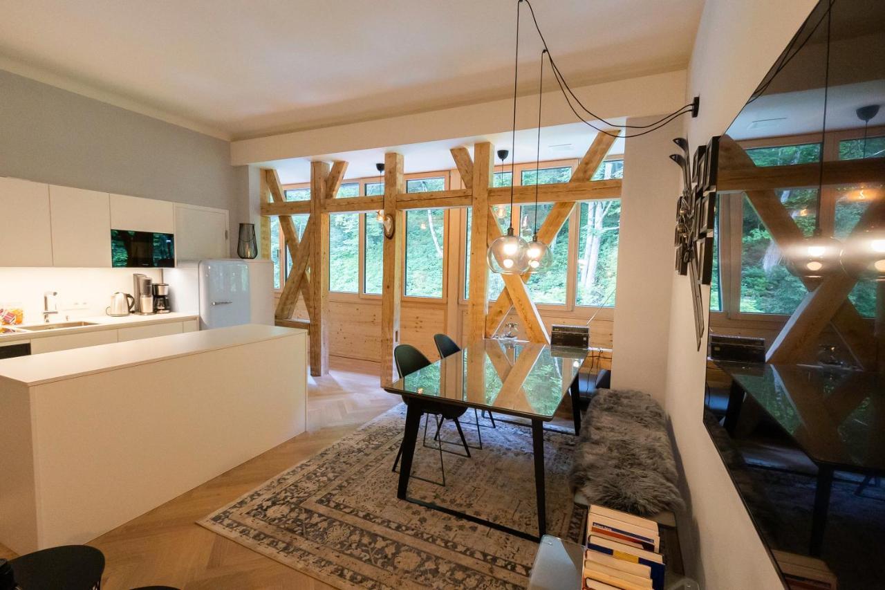 Apartment In Historischer Villa Mit Parkplatz Grünau im Almtal Εξωτερικό φωτογραφία